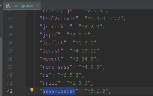 项目中sass-loader的版本为7.0